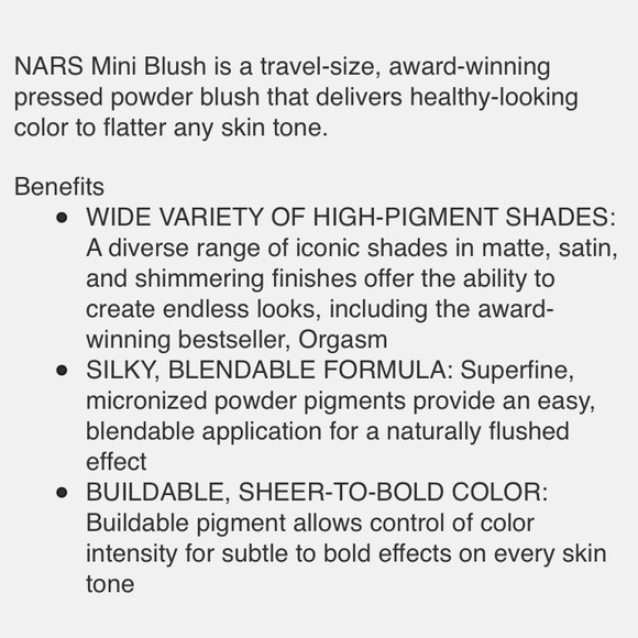 NARS Iconic “Orgasm” BLUSH Travel Size! - Picture 7 of 7